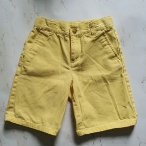 Boys Janie and Jack Yellow Twill Shorts